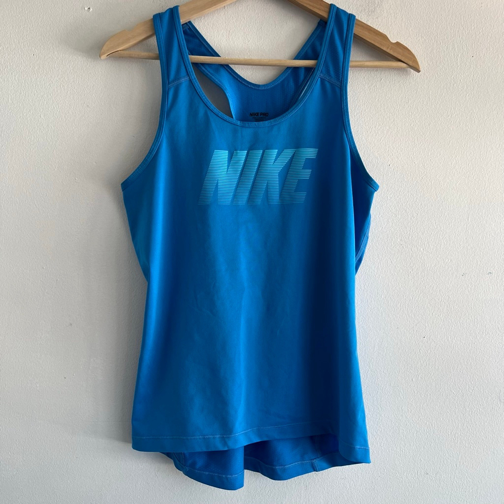 Nike Women's Blue Dri-FIT Tank Top M